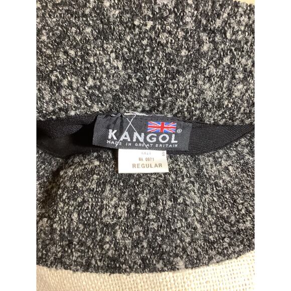 KANGOL Sz Regular MARL KNIT dark light gray bucket hat - Picture 2 of 7